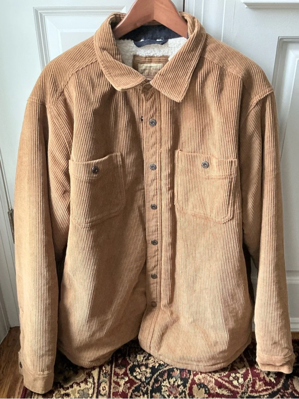 Telluride Clothing Company Corduroy Shacket with Sherpa Lining Sz XL - Picture 6 of 10